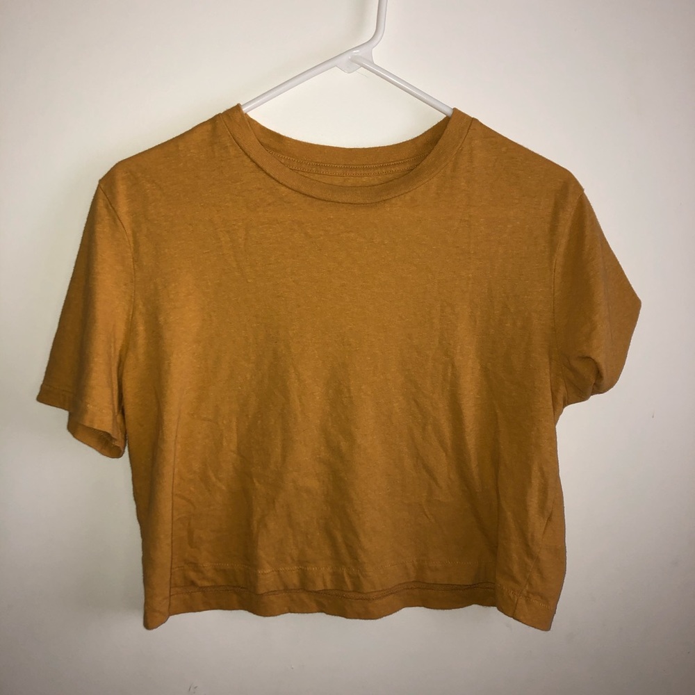Cropped Mustard Yellow Top